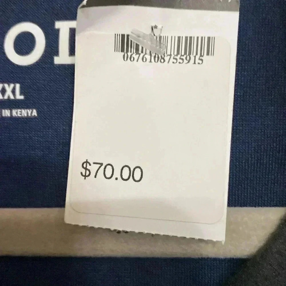 NWT IZOD MENS SIZE XXL 3/4 PULLOVER WARM SHIRT SNAP BUTTON FRONT DARK GRAY BLUE - Picture 11 of 12